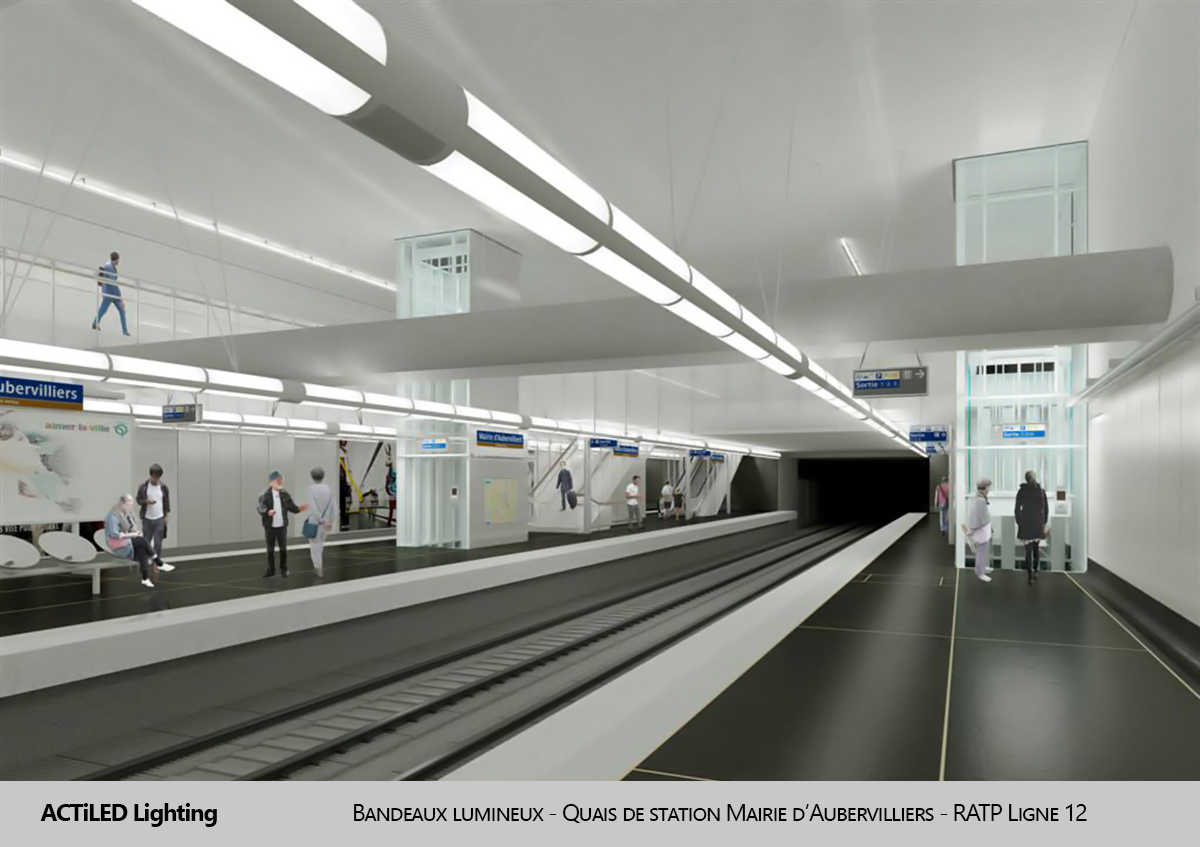 ACTILED Lighting descend dans le métro