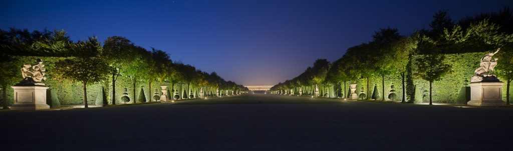 Les jardins de Versailles - Conception lumière : Laurent Fachard. © Les Éclairagistes Associés. Photo Xavier Boymond