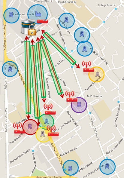 Aecy - Chaufferie biomasse et sous-stations avec tuel VPN avec la supervision.