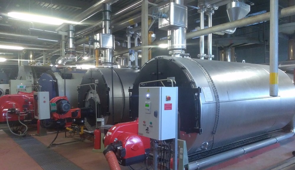 Chaufferie centrale de l'hôpital de Saint Brieuc. (c) Sofrel