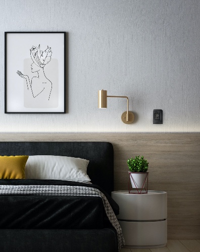 Thermostat pour le contrôle de la température de la chambre - Source : Distech Controls