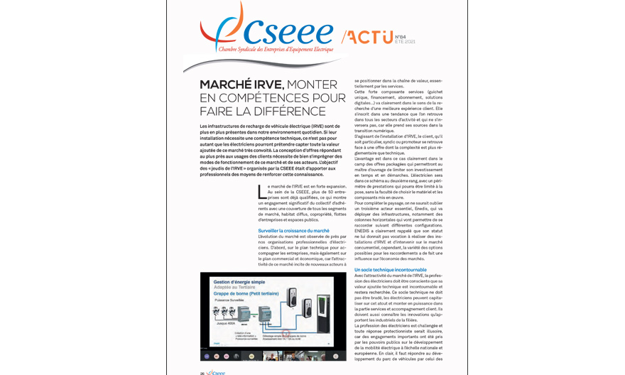 couverture lettre actualité CSEEE Electricien + 84