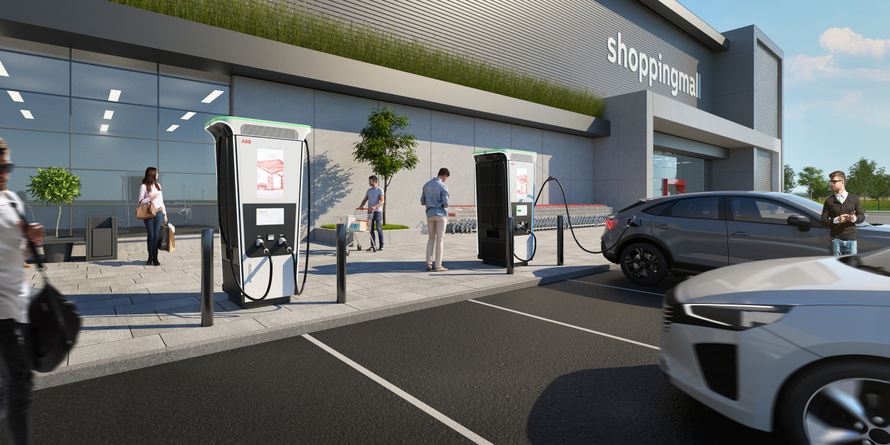 Borne de recharge Terra 360 d'ABB, le chargeur le plus rapide du monde<br>©ABB