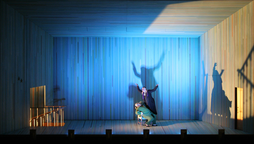 Photo éclairage scénique du Barbier de Séville de Rossini, au Royal Opera House Covent Garden