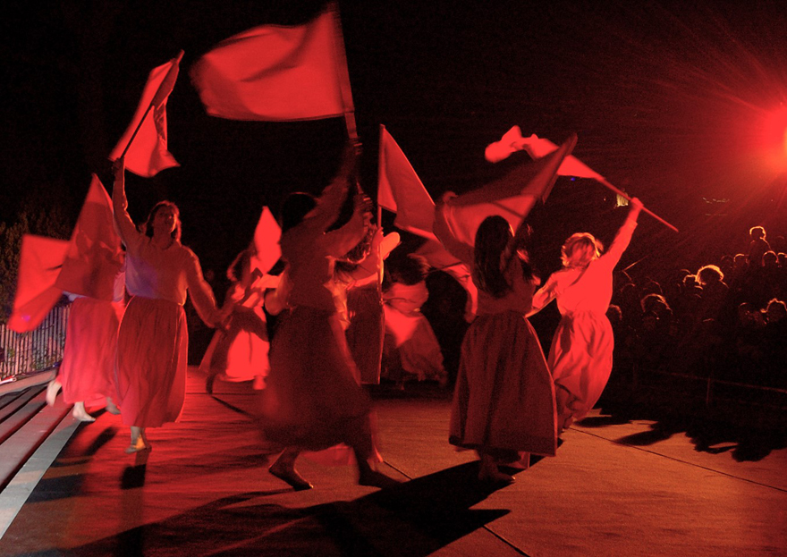 Photo d'éclairage scénique du spectacle Jules Le Laïc