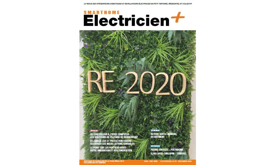 Smart Home Electricien+ de novembre 2024 : RE 2020