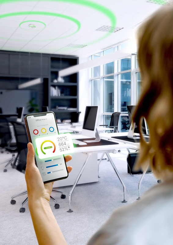Capteurs multifonction intelligents SAUTER viaSens : Ajout d’une sonde CO₂