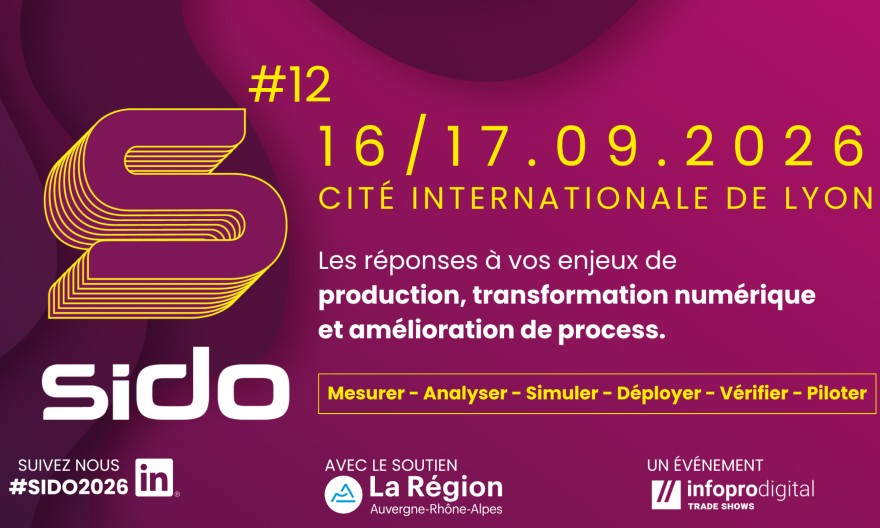 J3e et Filière 3e partenaires du salon SIDO 2026 : les réponses à vos enjeux de production, transformation numérique et amélioration de process revient à Lyon les 16 et 17 septembre 2026