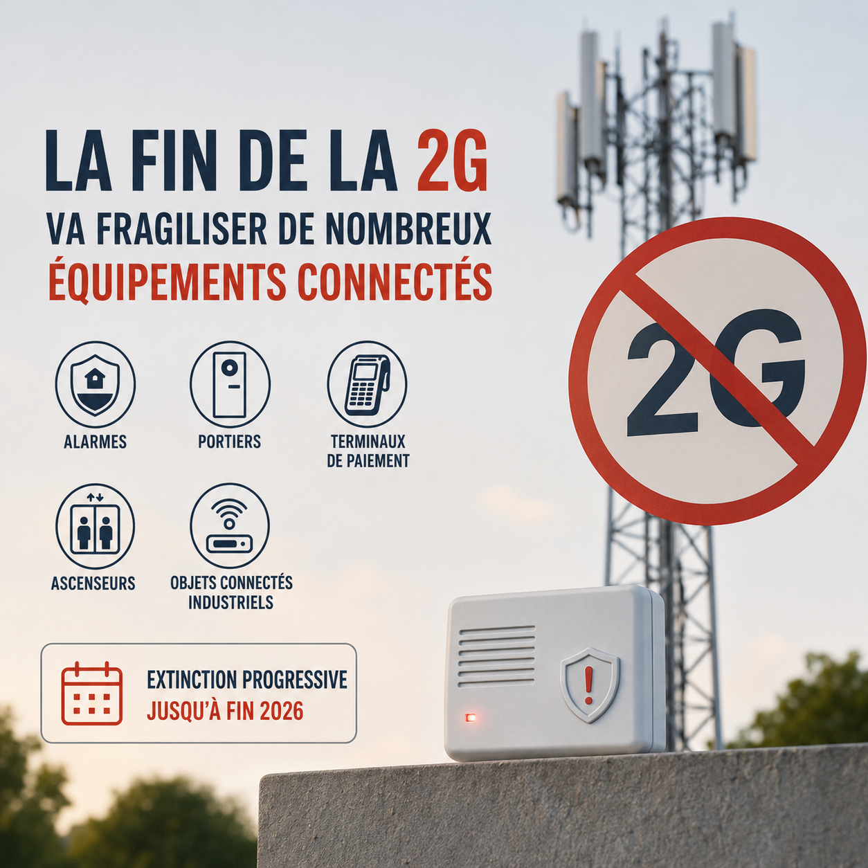La fin de la 2G va fragiliser de nombreux équipements connectés