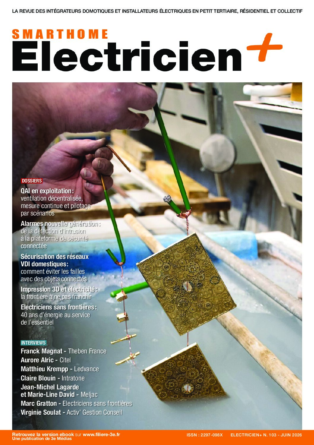 Magazine Smart Home Electricien+ de juin 2026 n°103 – Réseaux, services et confiance